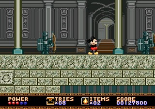 une photo d'Ã©cran de Castle of Illusion sur Sega Megadrive